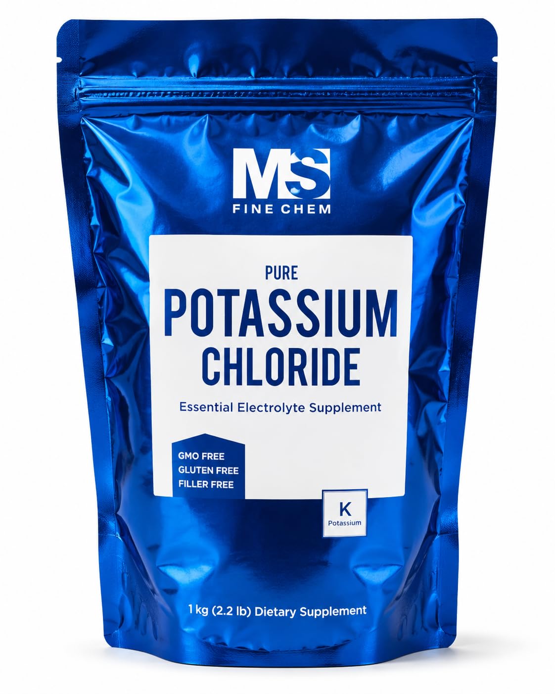 Potassium Chloride Powder, 1 KG/2.2lb(35 Ounce) | Salt Substitute & Essential Hydration Electrolyte Supplement |Supports Mineral Balance,Heart,Joint,and Immune Health| Filler Free, Dissolves Easily