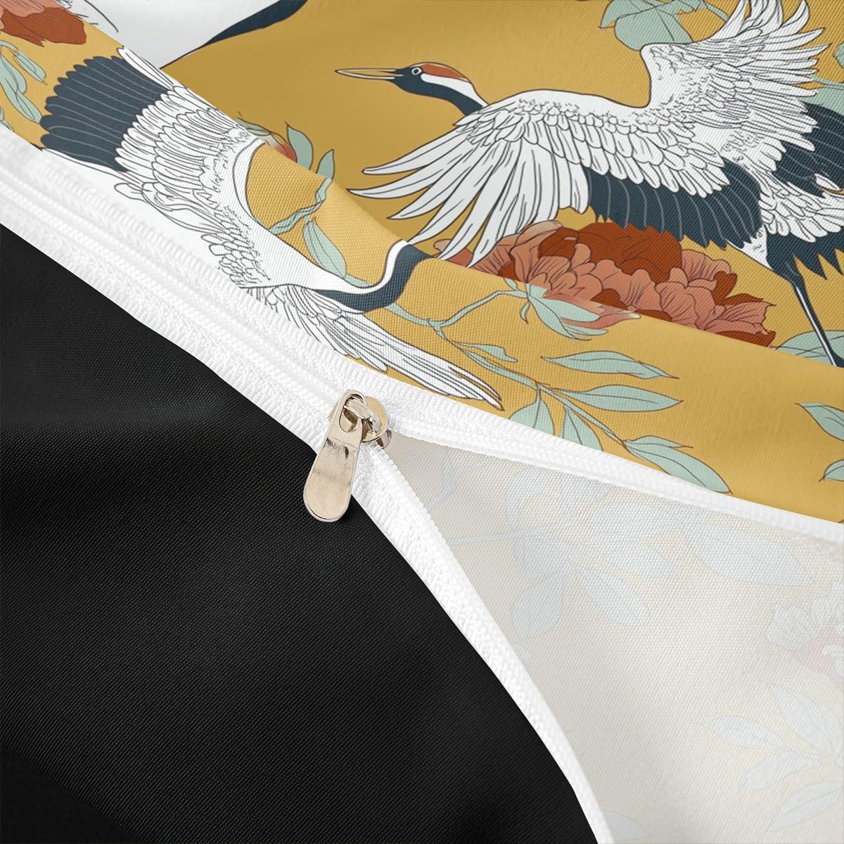Amazon.com: Erosebridal Red-Crowned Crane Bedding Set King Size