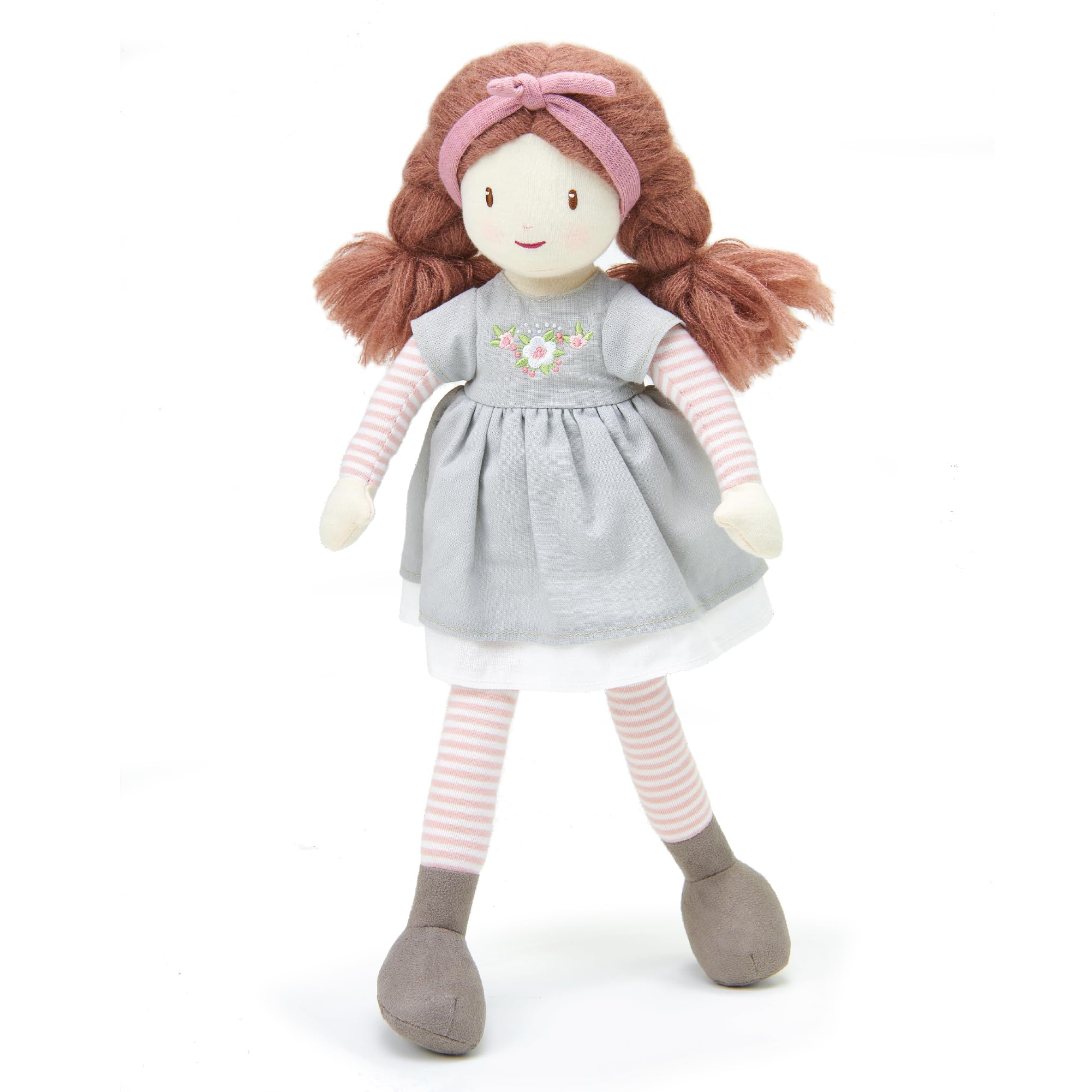 ThreadBear Design - Rag Dolls - Soft Cotton Dolls with Removable Outfit for Kids - Age 3+ (Alma Rag Doll)