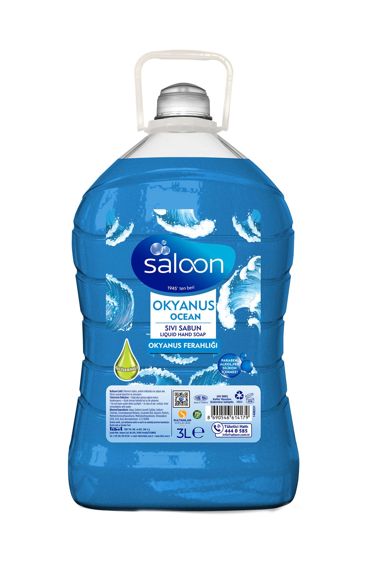 SALOON Sivi Sabun Okyanus Ferahliği 3 L