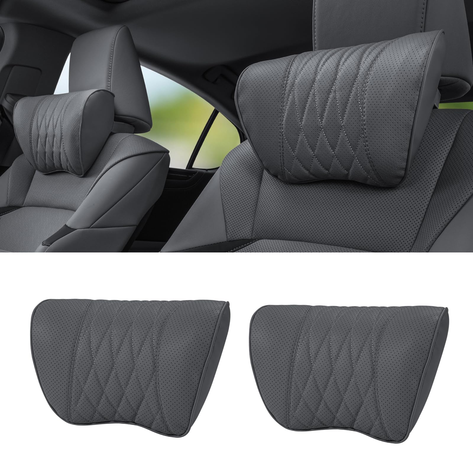 Dragon Art Suitable for Lexus headrests Lumbar Support RX Memory Cotton Seats Neck Support NX headrests ES headrests