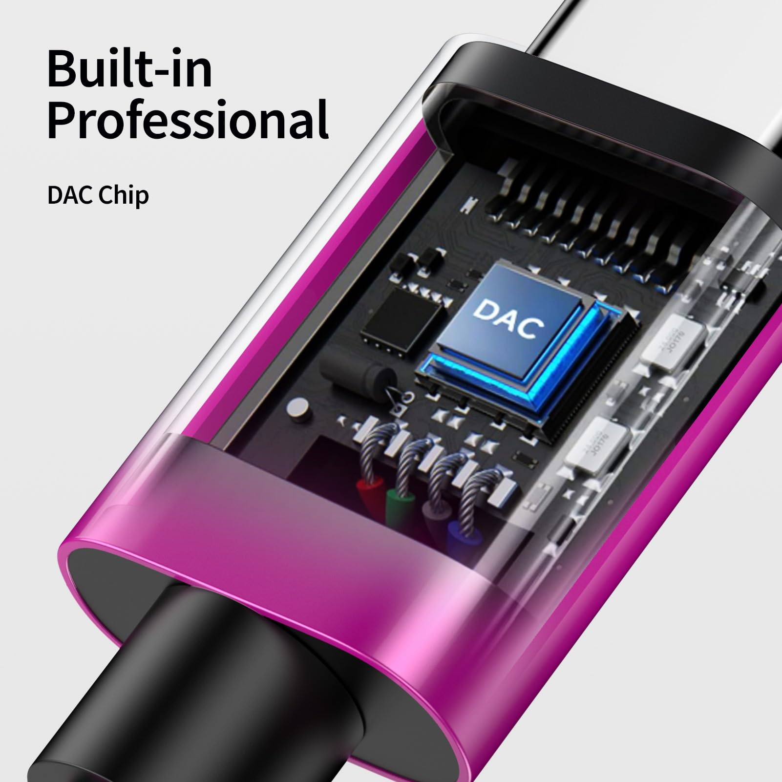 Adattatore da USB di tipo C a jack Aux per cuffie femmina da 3,5 mm per iPhone 16 Pro Max/16e/16 Pro/16 Plus/16/15, adattatore per cuffie USB-C Dongle per iPad 2025/iPad Pro 11", iPad mini7/Air 5