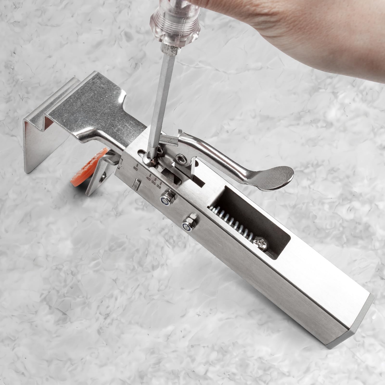 2 Morsetti Di Fissaggio Regolabili Per Cassetti - Clip In Acciaio One-Touch Per Montaggio Facile - Foto 2