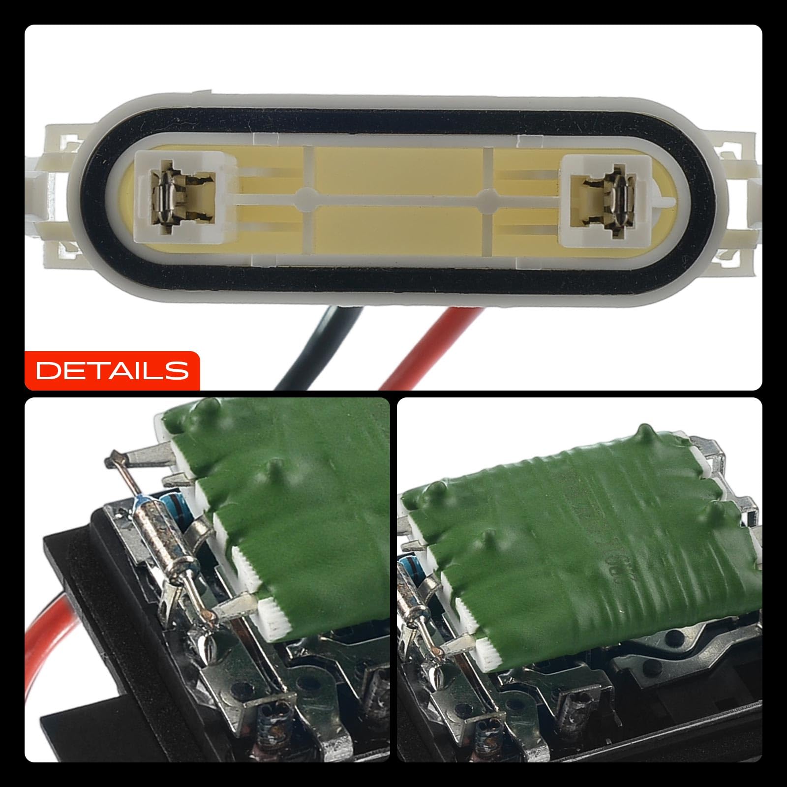 Frankberg Resistencia del calentador Regulador del soplador Compatible con Clio II BB CB 1.2 LPG 1.4 1998-2009 Replace# 7701206351