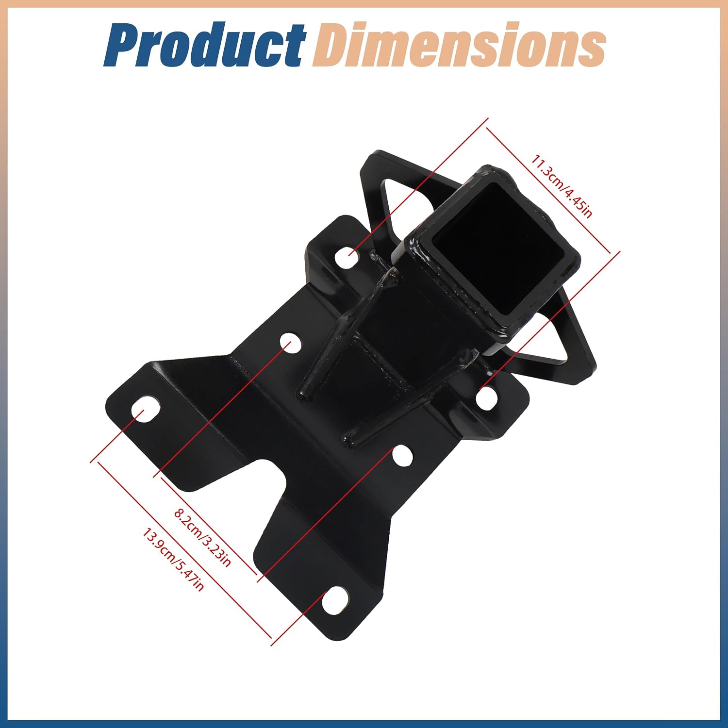 zeech 2" Rear Receiver Tow Hitch Replacement for Can-Am Maverick X3 X RS MR DS Turbo R 2017-2018 2019-2025