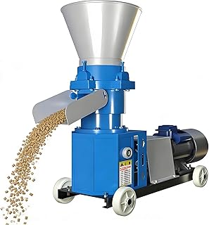 4KW Feed Pellet Machine Chicken Duck Feed Pellet Mill Machine, 100kg/h, Animal Feed Mill Machine, for Cattle, Chicken, Duck, Pig (8mm)