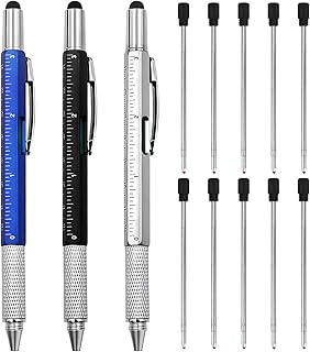 Stylo Multifonction 6 en 1, Cadeau Fête des Pères, Idée Cadeau Homme Original, Gadget Insolite et Utile