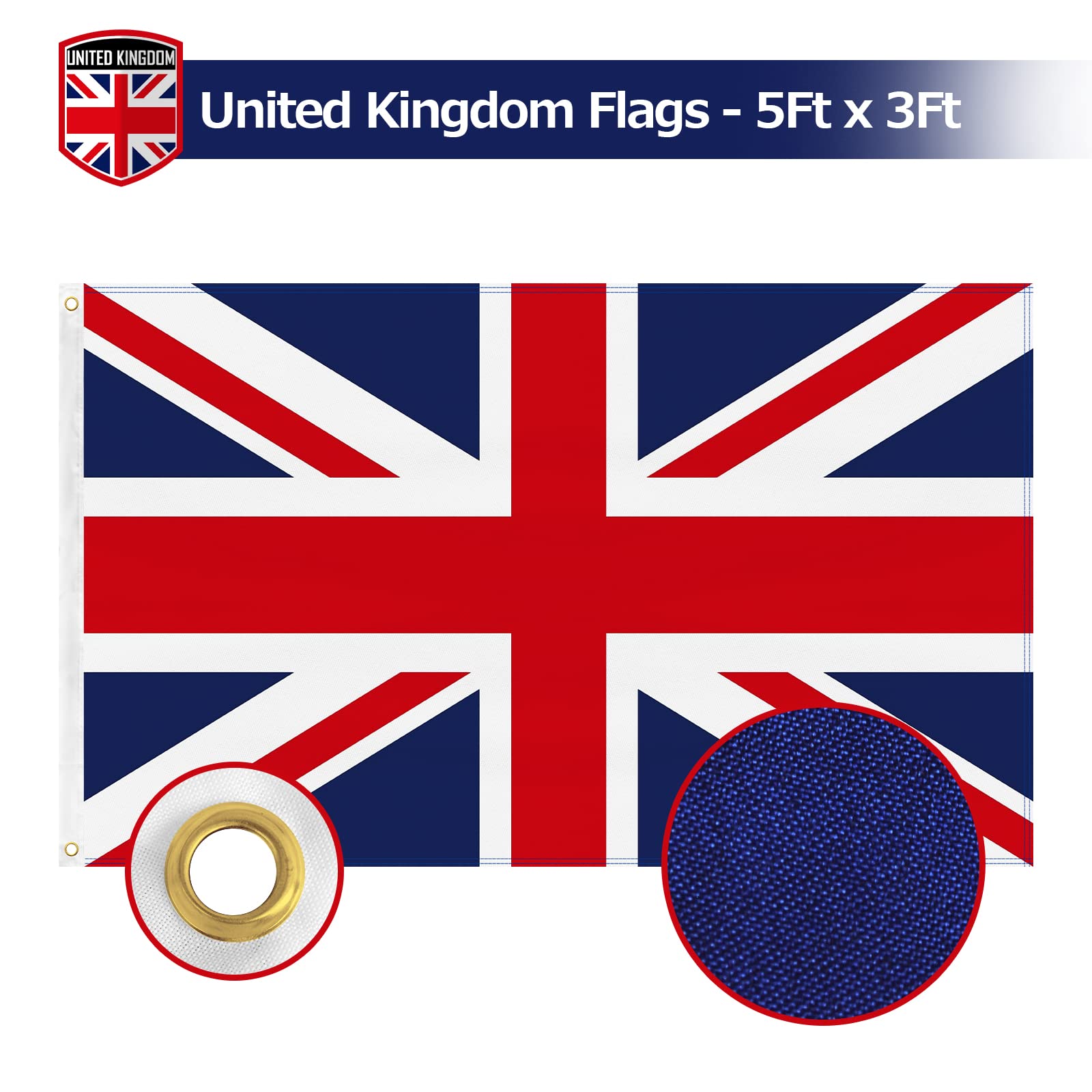 Amazon.co.jp: イギリス ユニオンジャックフラッグ 3x5フィート