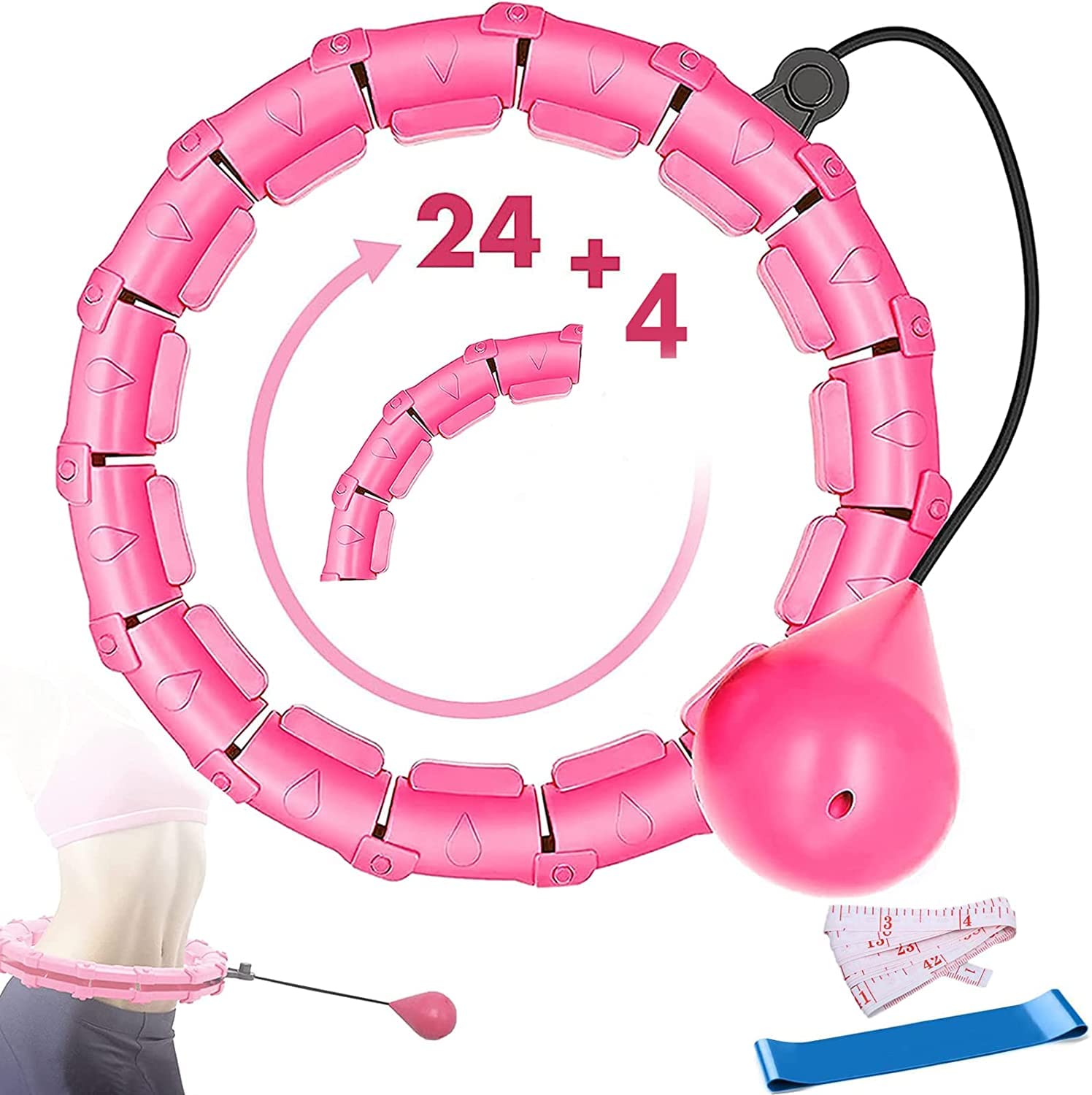 Hula Hoop Dimagrante 24 Pezzi Staccabili - Con Noduli Massaggianti, Per Fitness E Perdita Peso - Foto 9