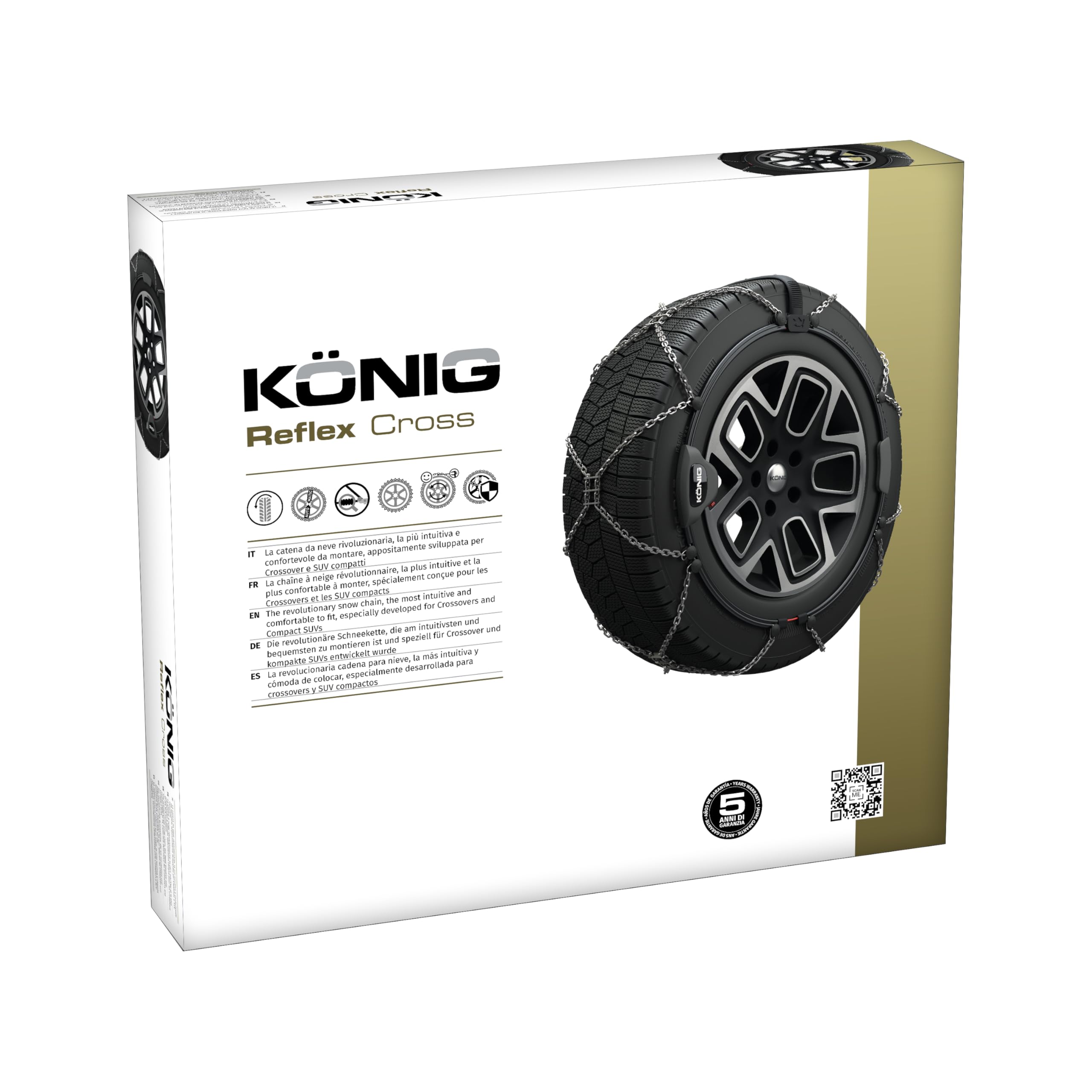 KONIG社製　タイヤチェーン（金属） Amazon.co.jp: 金属製タイヤチェーンに革命！従来より圧倒的短時間で