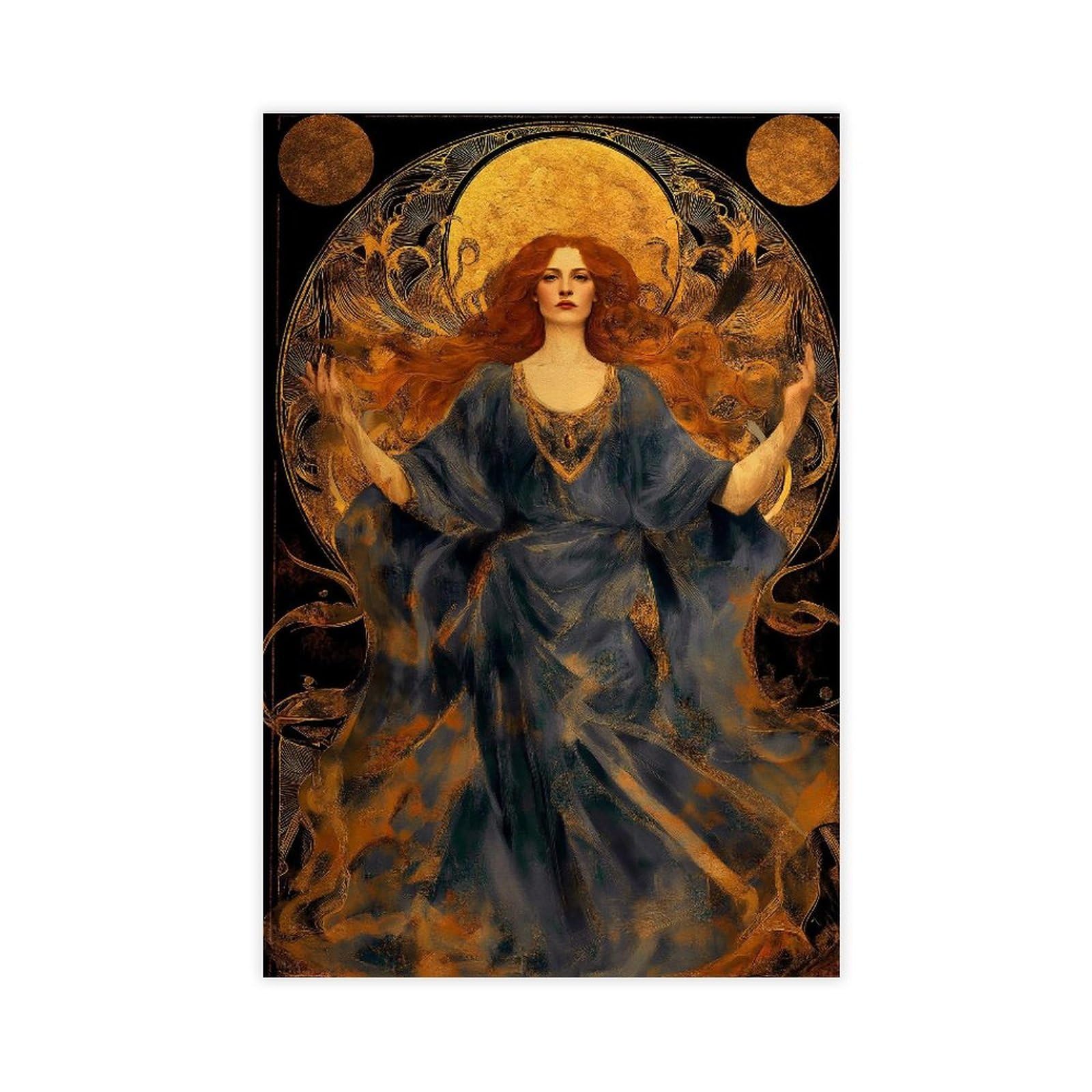 Utgn Brigid Goddess Canvas Poster Wall Art Print Picture Paintings 12X18inch(30X45cm)