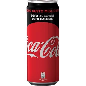 Coca Cola Zero - 8.45 Fluid Ounce 250ml Cans Pack of 24 [Italian Import]