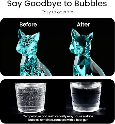 Miniatura 5 de Resiners Removedor de burbujas de resina, 10 minutos de eliminación de burbujas, cámara de desgasificación al vacío de 95 kPa, máquina compacta