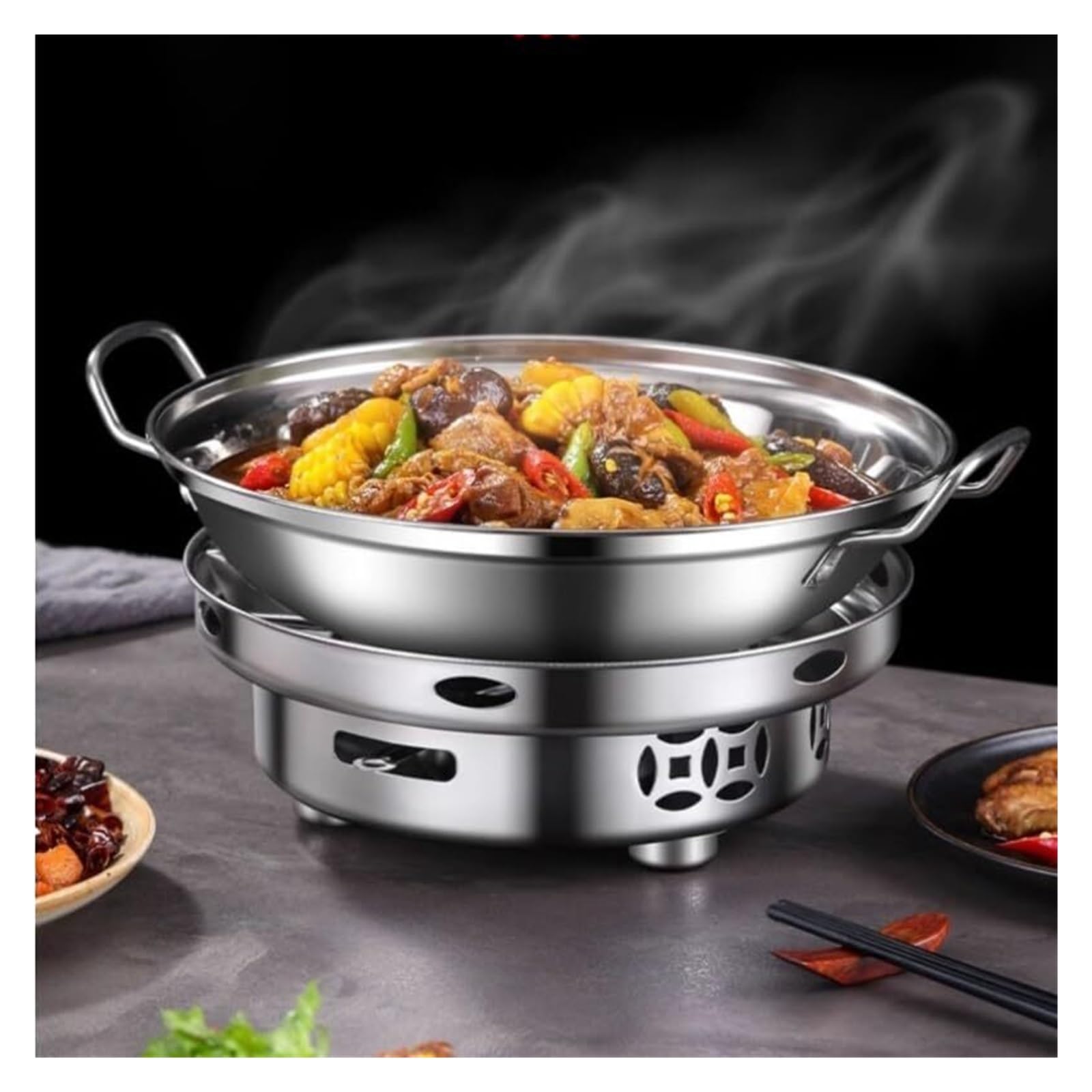 Platos de frotamiento for buffet Set Chafers for catering buffetera