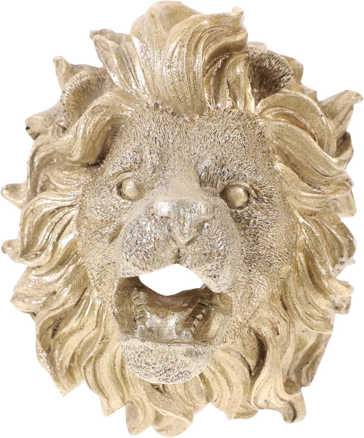 Garden Wall Spout Lion Head Fountain Nozzle Durable Resin Outdoor Decor