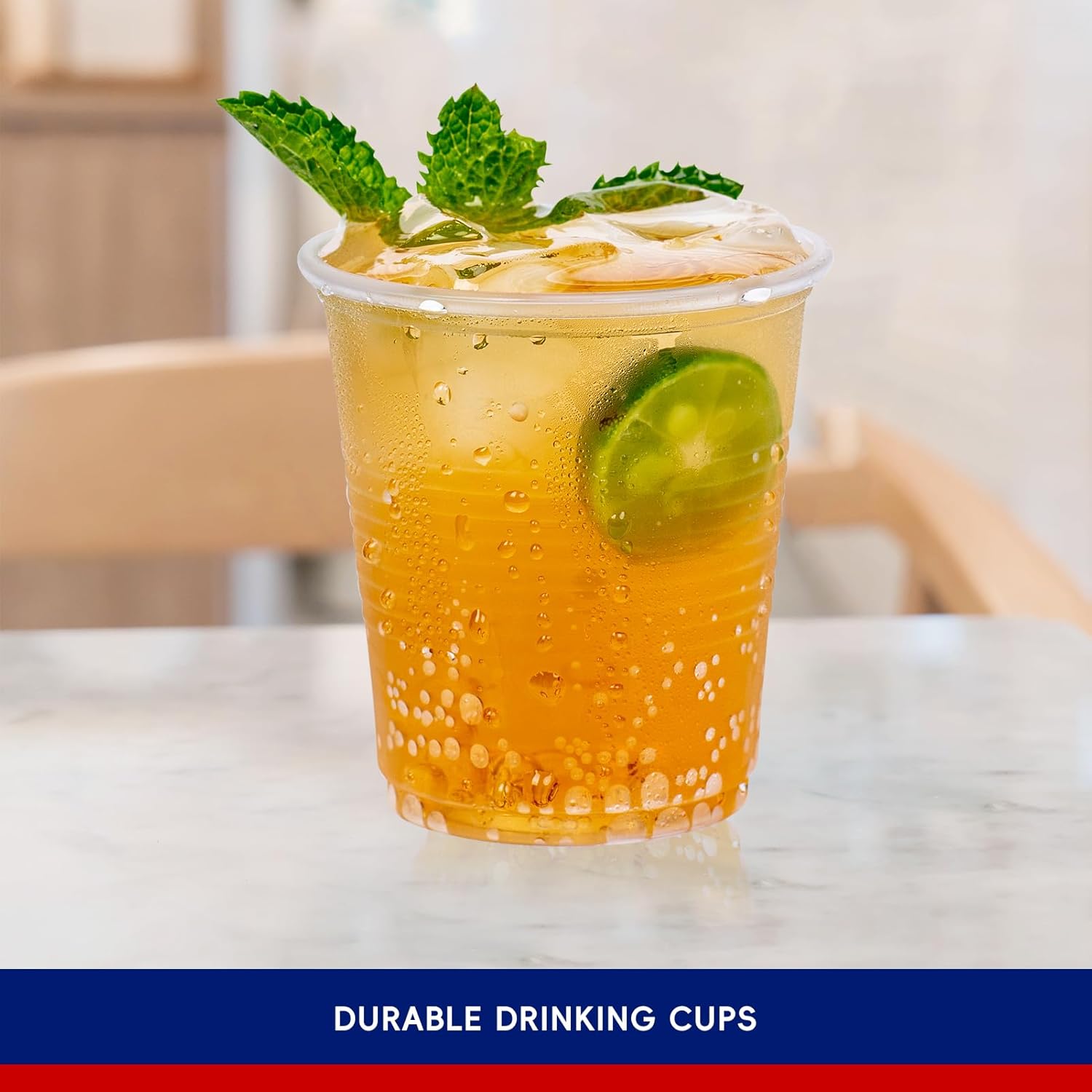 JOLLY CHEF 300 Pack 5 oz Clear Plastic Cups,5 Ounce Cold Party Disposable Cups for Party, Picnic, BBQ, Travel and Events - Image 4