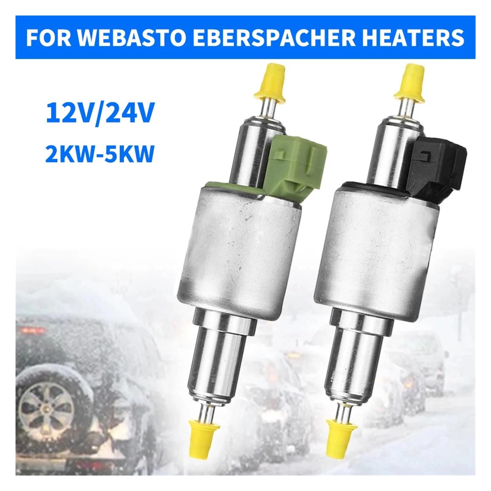 5 sztuk 12V/24V dla 2KW do 5KW dla grzejników do pompy paliwa olejowego do ciężarówek, powietrzna nagrzewnica postojowa impulsowa pompa dozująca 22ml do benzyny, oleju napędowego, nafty, biodiesla(DC1