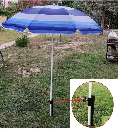Depolife Plaj Deniz Bah e Balkon Piknik Kamp  emsiyesi Ve Sabitleme Kaz  2li Set 180cm
