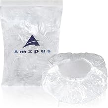 100PCS Disposable Shower Caps, Larger and Thicker Waterproof Bath Caps, Plastic Hair Caps for Women, Spa, Home Use, Hotel and Hair Salon