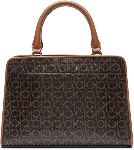 Miniatura 2 de Calvin Klein Bolso Satchel Margot con Logo Texturizado en Relieve para Mujeres