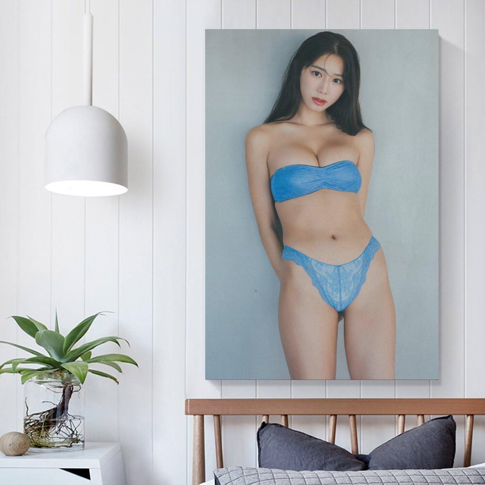 Amazon.co.jp: 斎藤恭代ビキニ 下着 水着ポスター キャンバス 芸術