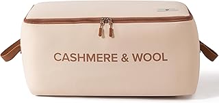 100% Cotton Cashmere & Wool Storage Bag – Breathable Sweater Storage Bag...