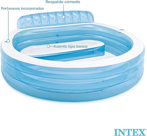 Miniatura 7 de Intex Swim Center - Piscina inflable familiar de 90 x 86 x 31 pulgadas para mayores de 3 años
