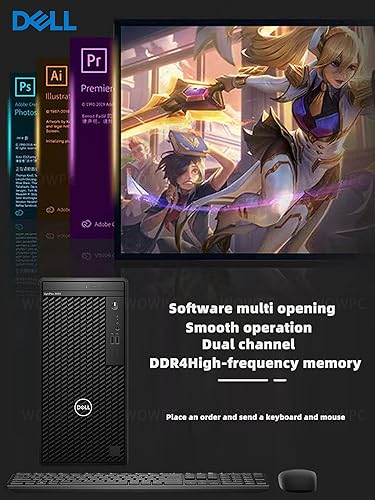 Miniatura 3 de Dell Optiplex 3090 - Computadora de escritorio en torre, procesador Intel de 4 núcleos, RAM DDR4 de 16 GB, SSD de 256 GB + disco duro de 1 TB, WiFi,