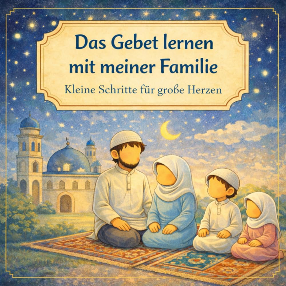 Das Gebet lernen mit meiner Familie: Kleine Schritte für große Herzen: Ein liebevoll illustriertes islamisches Kinderbuch über Salat, Familie und Glauben für Kinder von 4–8 Jahren