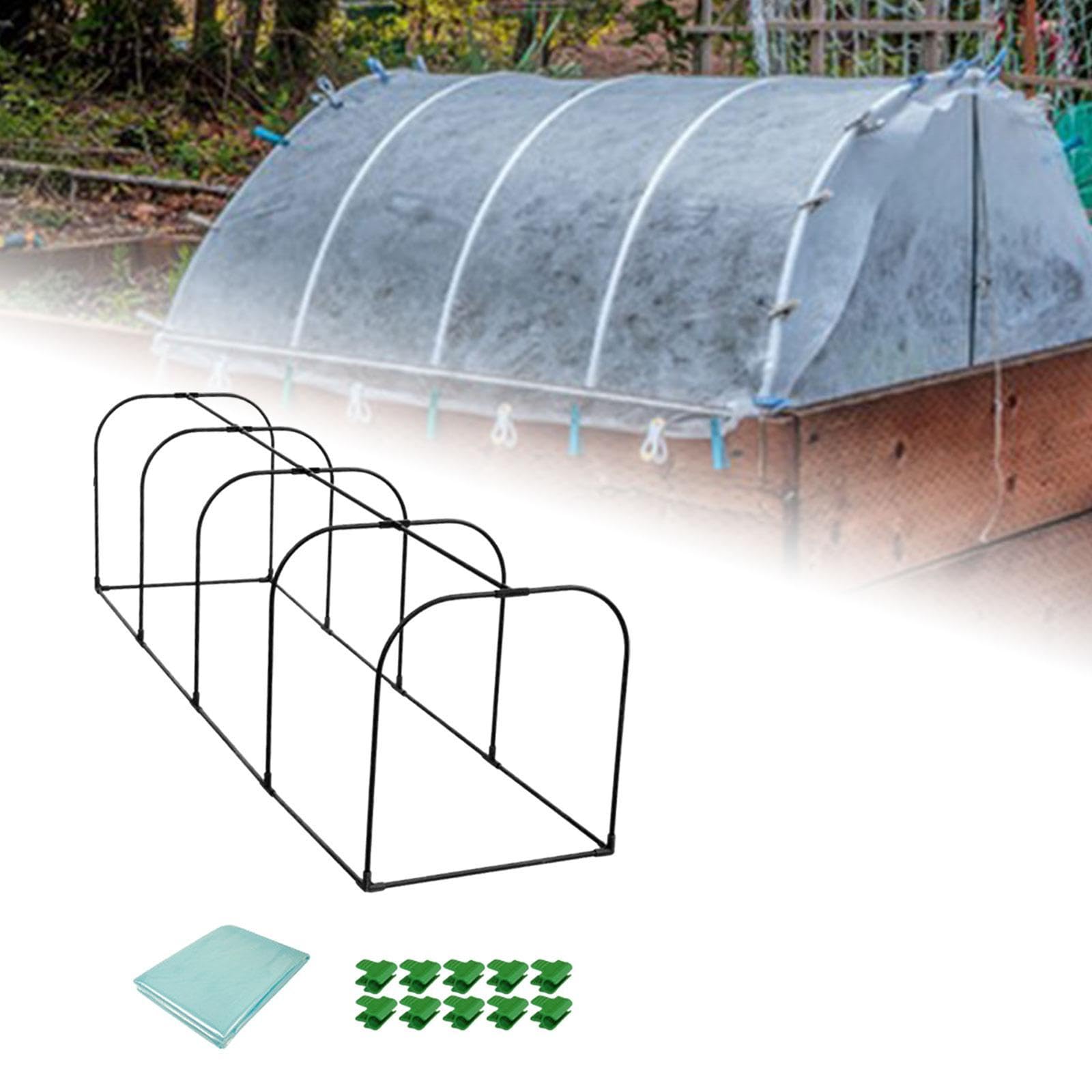 kowaku Serre de Jardin Tente Mini Portable Abri Plantes Chauffage Protection Hiver Matériau Fiable Adaptée pour Cour Potager Jardin Balcon, Longueur 200cm