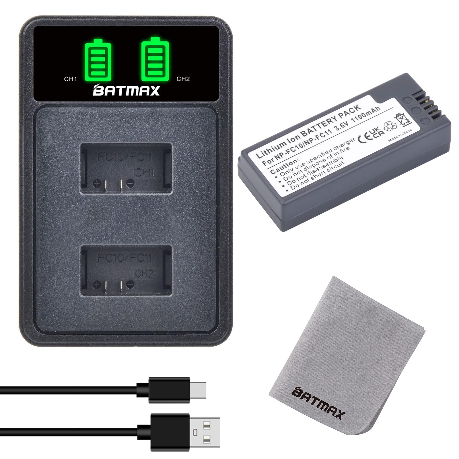 Carica Batteria Cellulare Samsung Batteria O Caricabatterie Per Sony Cyber-shot DSC-P10 - Compatibile NP-FC11 E NP-FC10, 1100mAh, Li-Ion, Garanzia 1 Anno Canon Pg 40