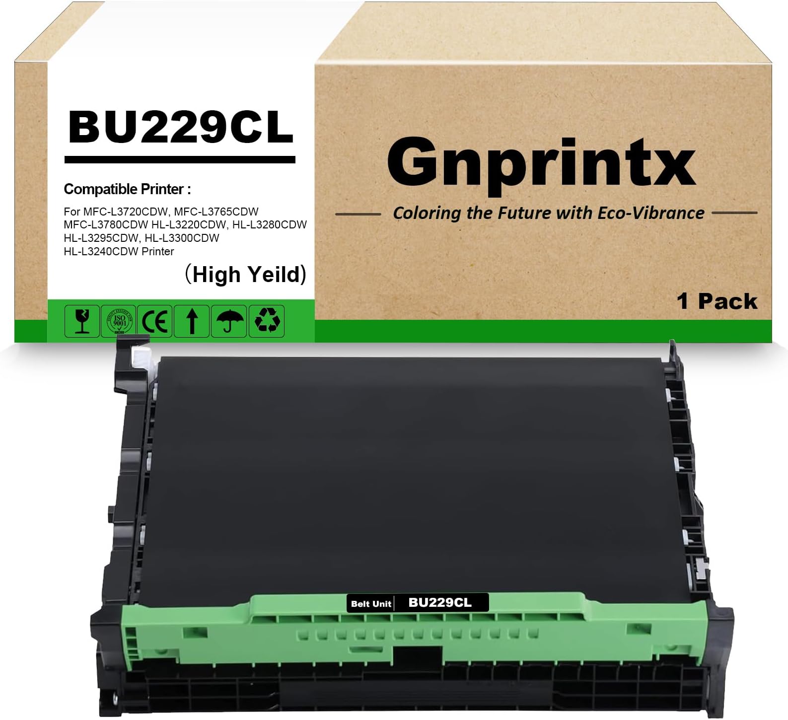 BU229 BU229CL Transfer Belt Unit Compatible for Brother HL-L3220CDW HL-L3240CDW HL-L3280CDW HL-L3295CDW HL-L3300CDW MFC-L3720CDW MFC-L3765CDW MFC-L3780CDW Printers（ Black