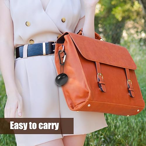 Miniatura 6 de Estuche de transporte para tapones de oído, caja de almacenamiento portátil con llavero de viaje, organizador de auriculares, estuche de