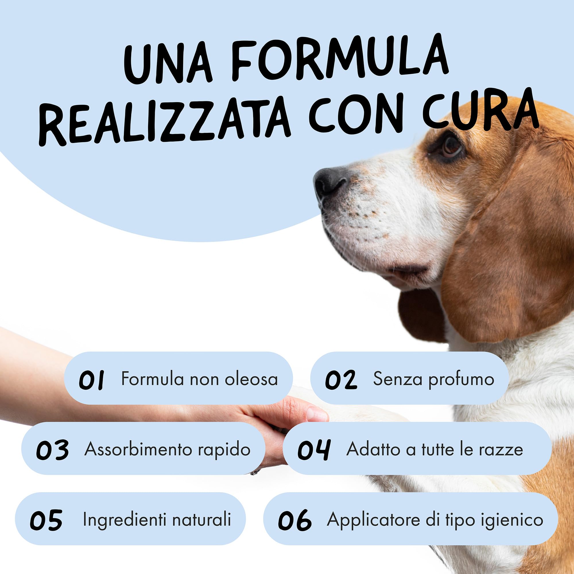 Belly® Crema Polpastrelli Cane, 50g – Anti Ghiaccio, Sale, Freddo – 100% Naturale Burro Karitè, Arnica, Aloe Vera – Idrata & Ripara – Polpastrelli Screpolati e Tartufi Secchi