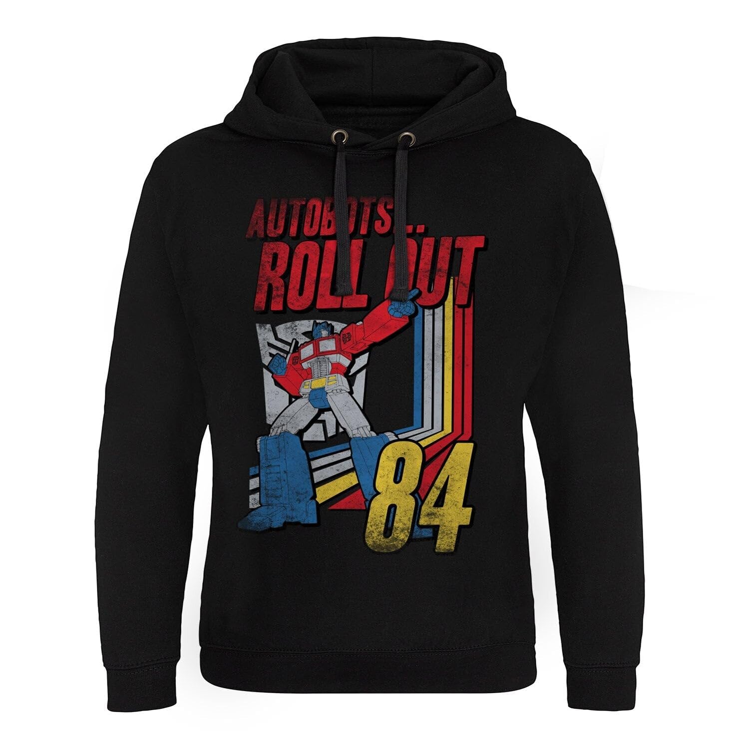 Transformers Officially Licensed Autobots - Roll Out Epic Hoodie (Black), Small