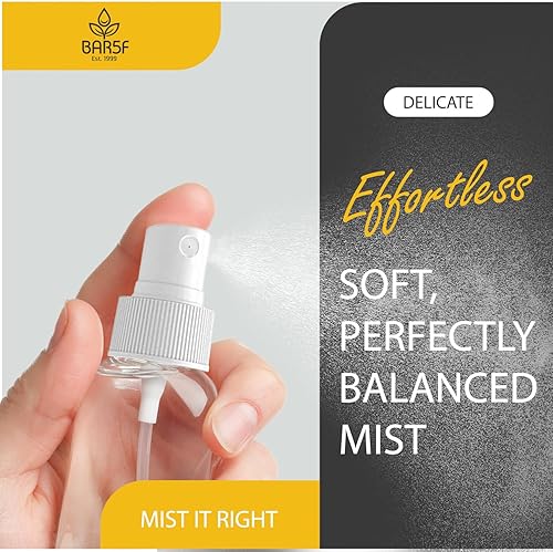 Miniatura 2 de Bar5F Botella de spray pequeña de 2.5 onzas de tamaño de viaje, mini botellas de spray vacías a prueba de fugas para tónicos, niebla facial y