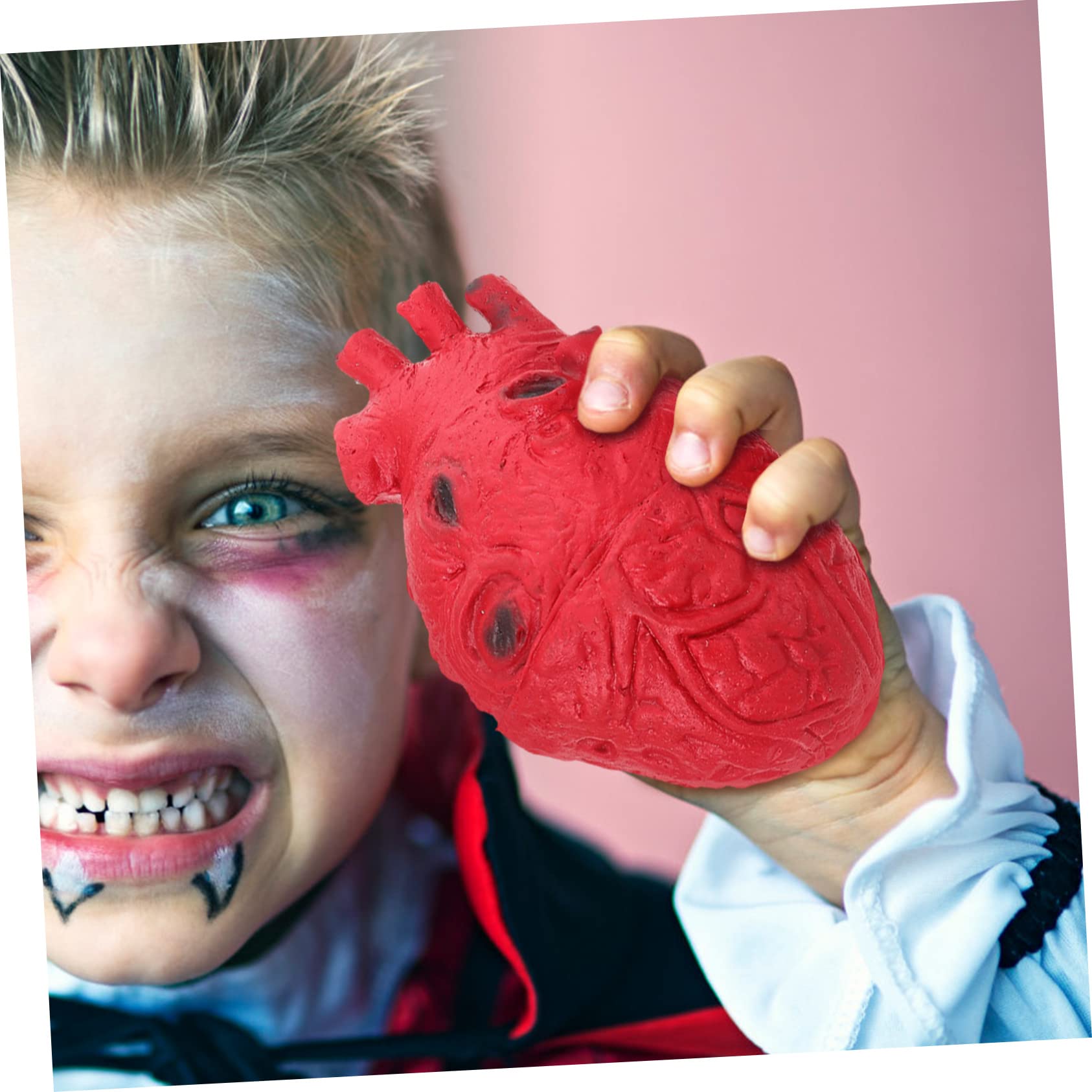 ibasenice 6stücke Titel Halloween Gruselige Scherzartikel Realistische Fake Organe Herz Gehirn Für Halloween-Dekoration Und Party-Requisiten