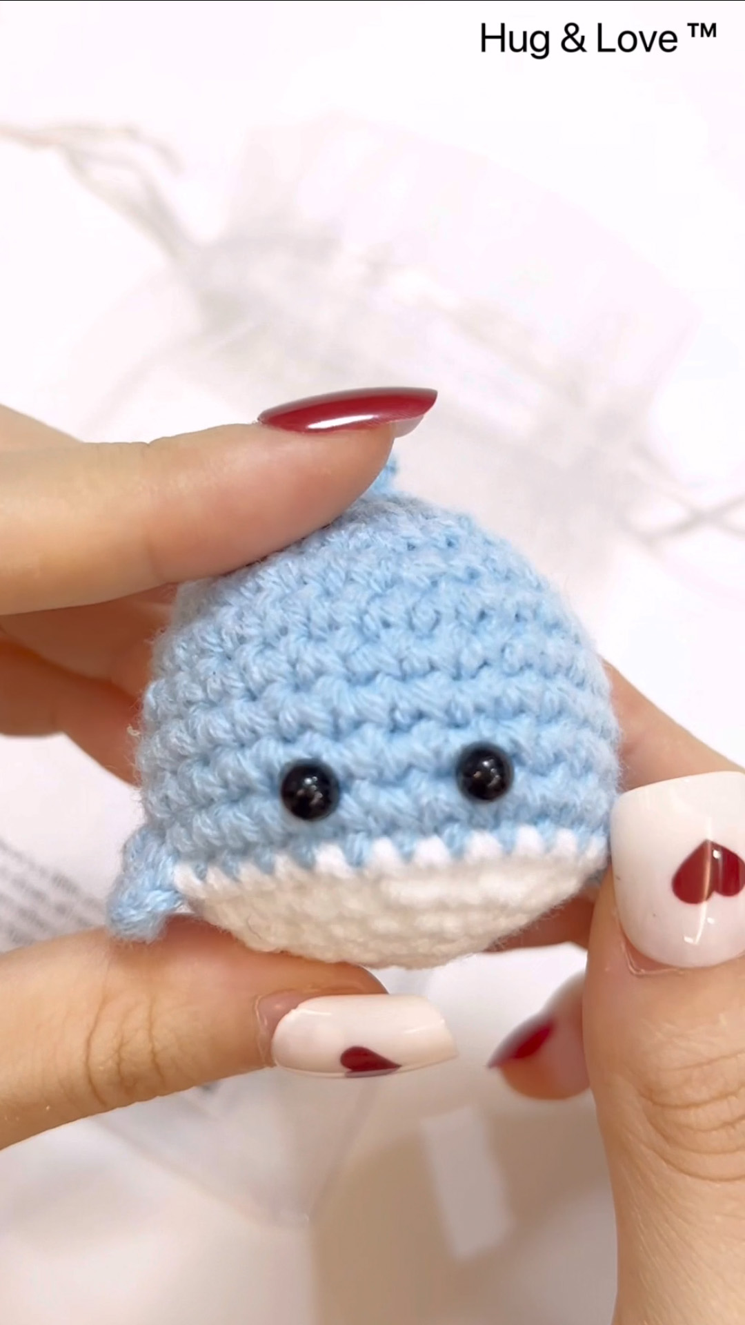 Amazon.com: Whale Gifts, Handmade Cute Crocheted Pocket Hug Token