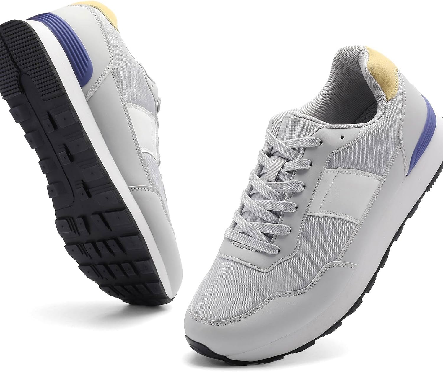 Classic Running Shoes for Men – Lightweight Retro Sneakers with Breathable Upper & Durable Sole for Walking, Jogging, and Casual Wear