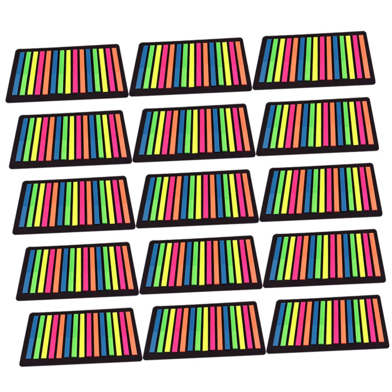 DOITOOL 45 Hojas Tiras de Resaltado Transparente Marcadores de Página Adhesivos Portátiles para Libros y Clasificación de Notas