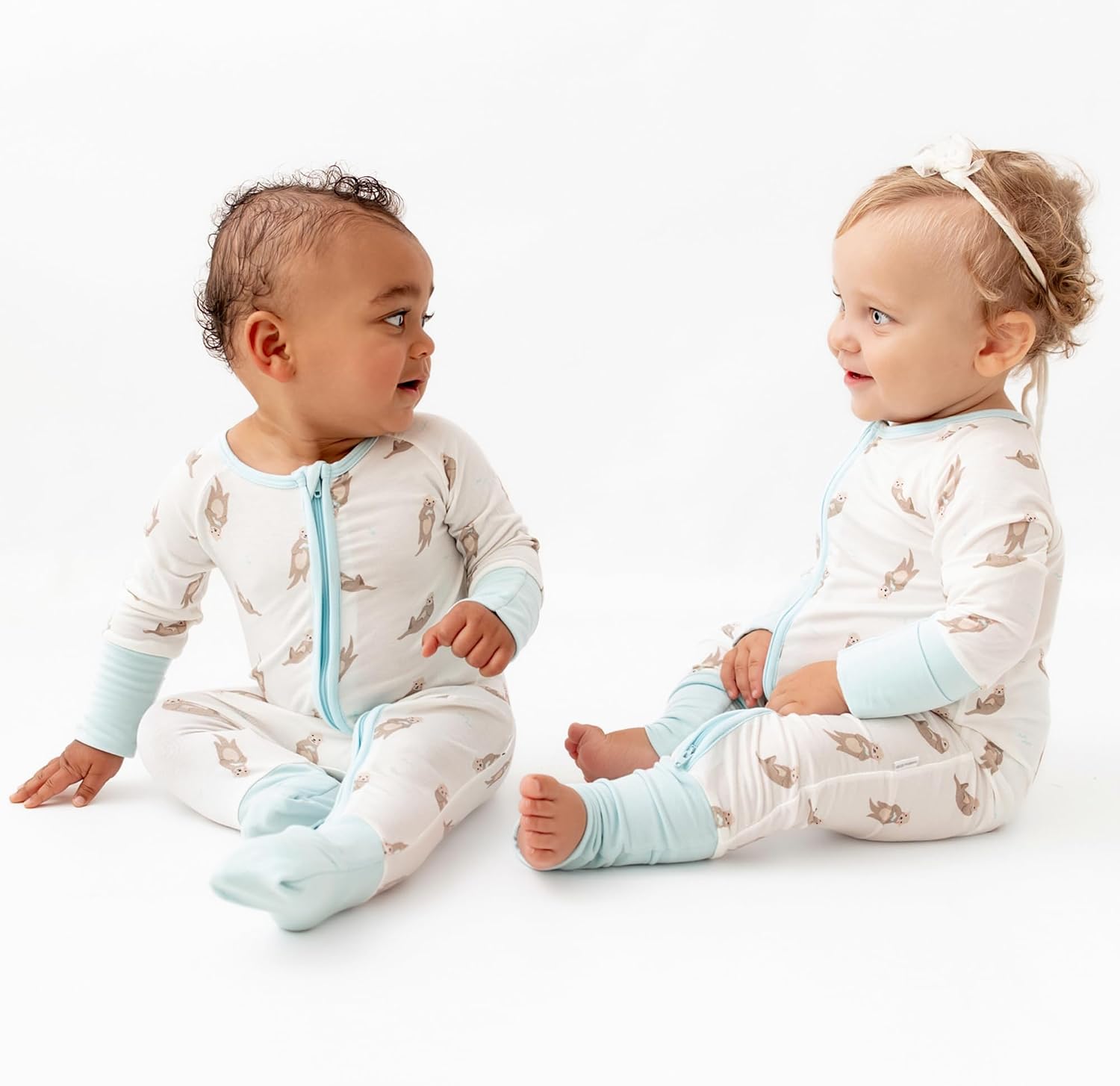 Bamboo Little Ultra-Soft Convertible Baby Romper - Gender Neutral Infant Clothes with 2-Way Zipper, Footless Sleepwear