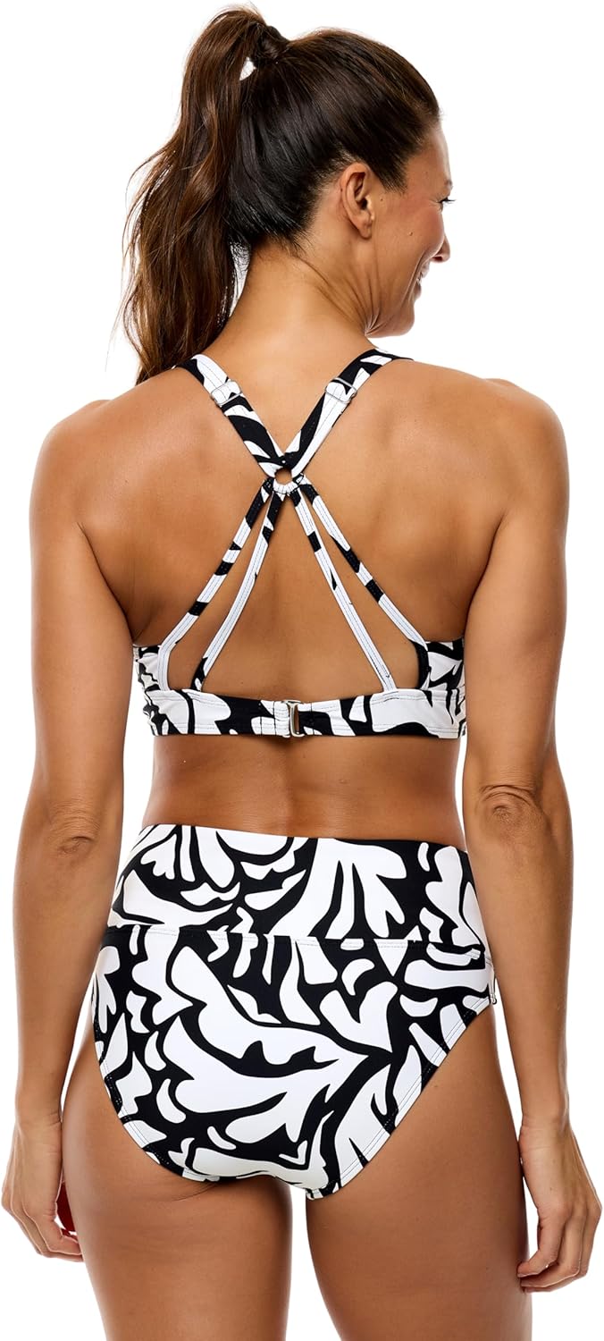 Next by Athena Womens Coral Reef 25 Minutesport Bra Bikini Swimsuit Top