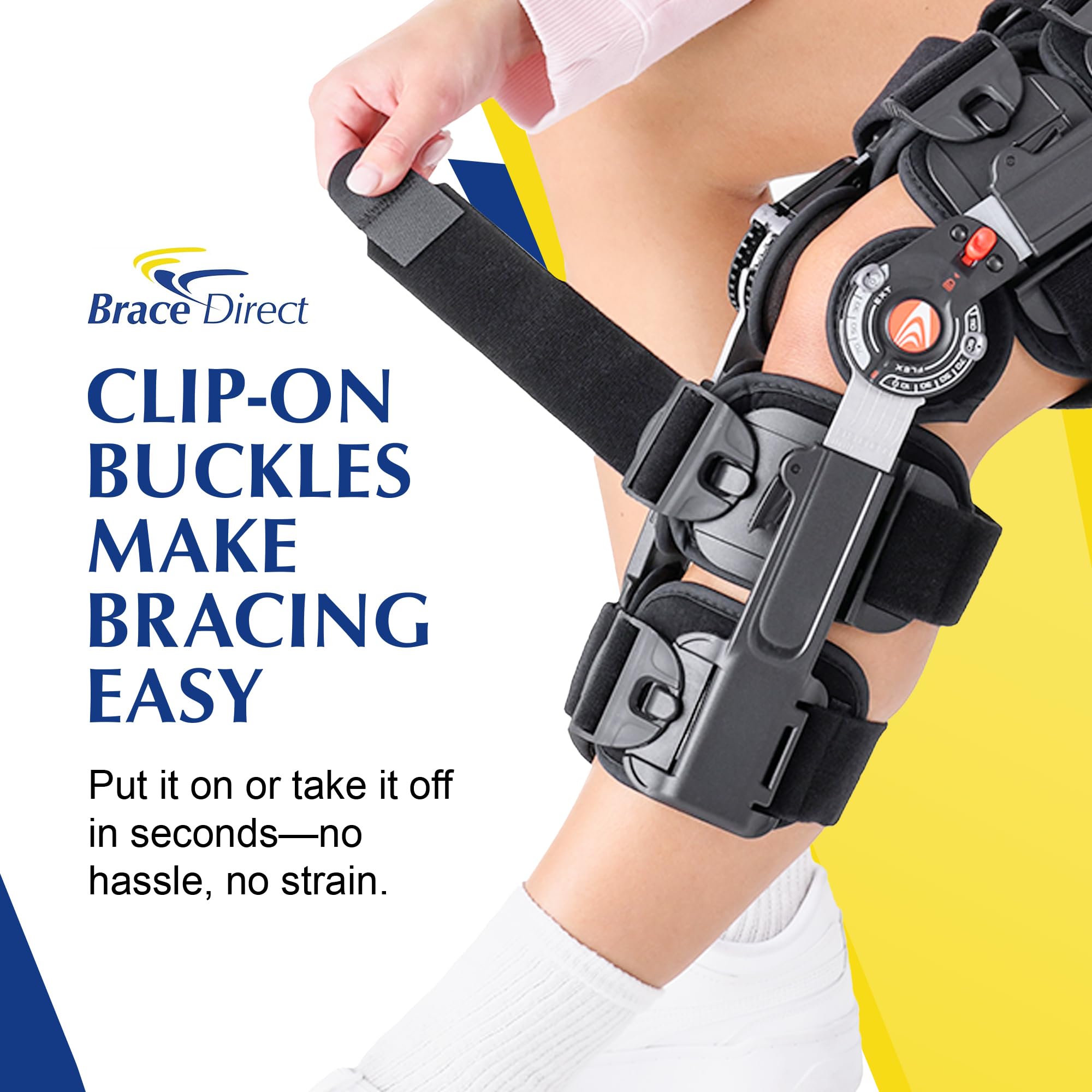 Brace Direct Breg T Scope - Ginocchiera post-operatoria Premier, supporto per recupero e gestione degli infortuni