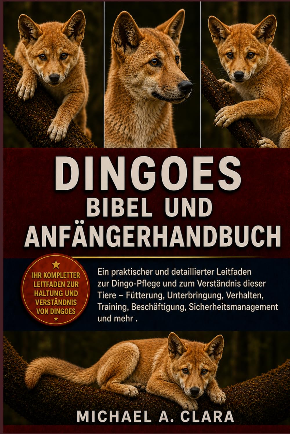 DINGOES BIBEL UND ANFÄNGERHANDBUCH: Ein praktischer und detaillierter Leitfaden zur Dingo-Pflege und zum Verständnis dieser Tiere – Fütterung, ... Sicherheitsmanagement und mehr .