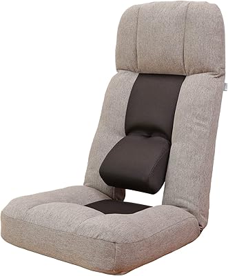 Seisai Seikatsu Meikou Hometech Seat Gave by the God of the Waist, Super High Back Type (Greige/Reclining/14 Levels), High Back Chair (DMH1-Siocam)
