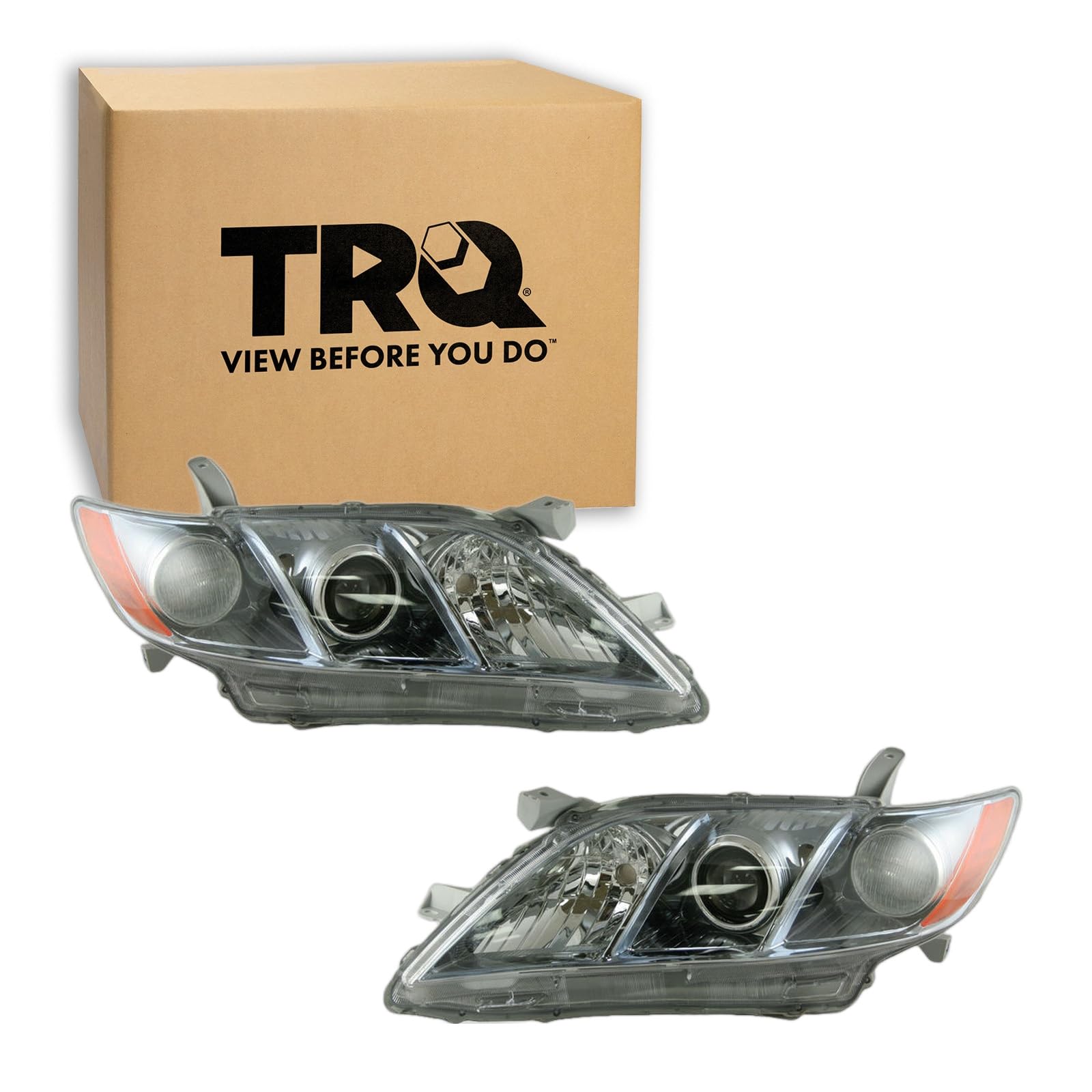 TRQ Headlight Assembly Set TO2502174 TO2503174