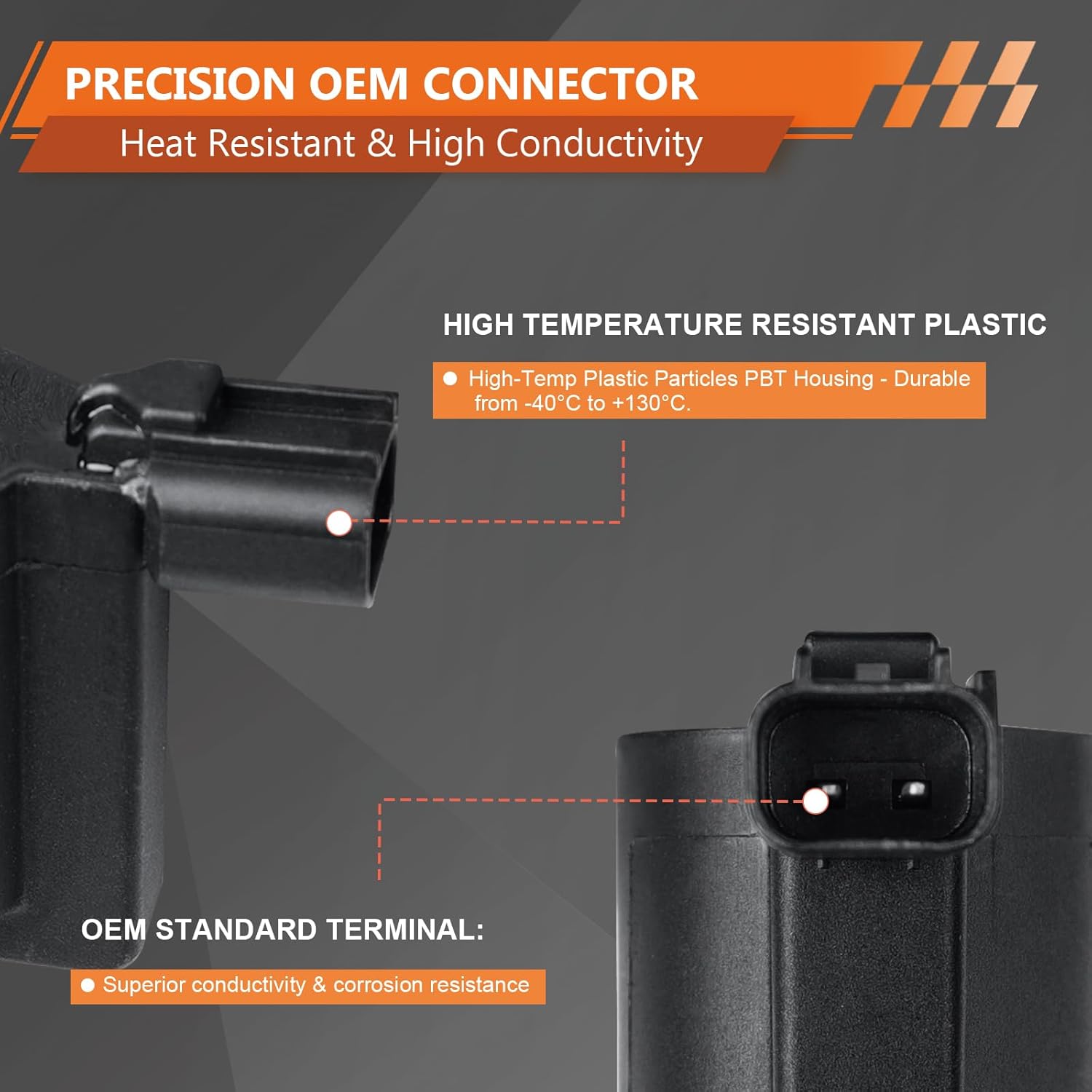 Ignition Coil - 4 Pack Compatible with Ford Escape Focus, Mazda 3 6 Tribute Mercury Mariner 2.0L 2.3L, Engine Coil Replace OE# LF1618100A, 4M5G12A366BC