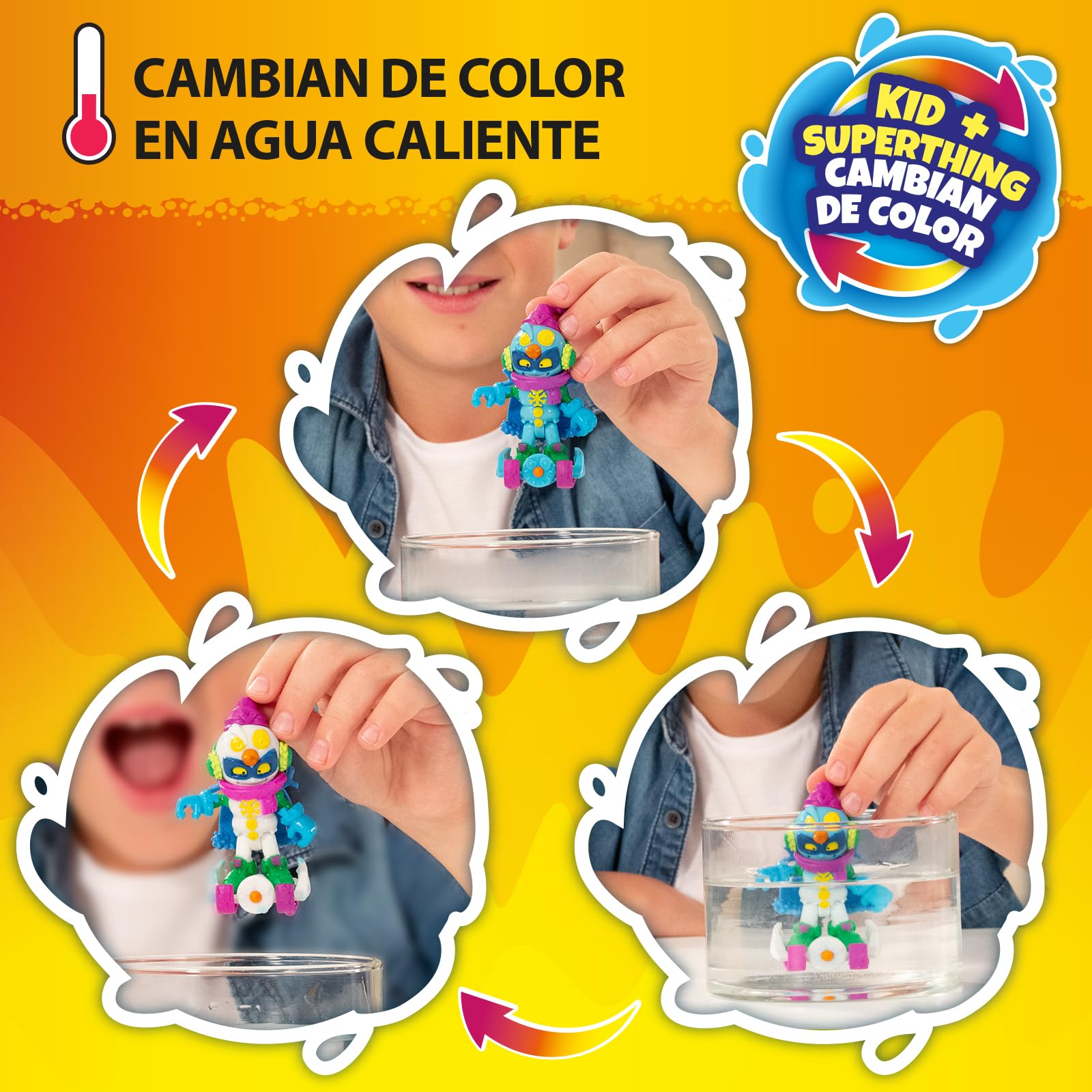 SUPERTHINGS Serie Mutant Battle – Colección completa de los 6 Kazoom Kids de la nueva serie Mutant Battle. Cada Kazoom Kid cambia de color y viene con 1 SuperThing y 1 accesorio de combate