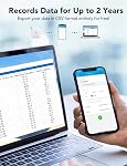 Govee WiFi Hygromètre numérique, capteur de température intelligent d'humidité intérieure avec notification d'application, 2 Stockage de données gratuit des années, moniteur à distance pour la cave à vin de l'incubateur de serre de chambre