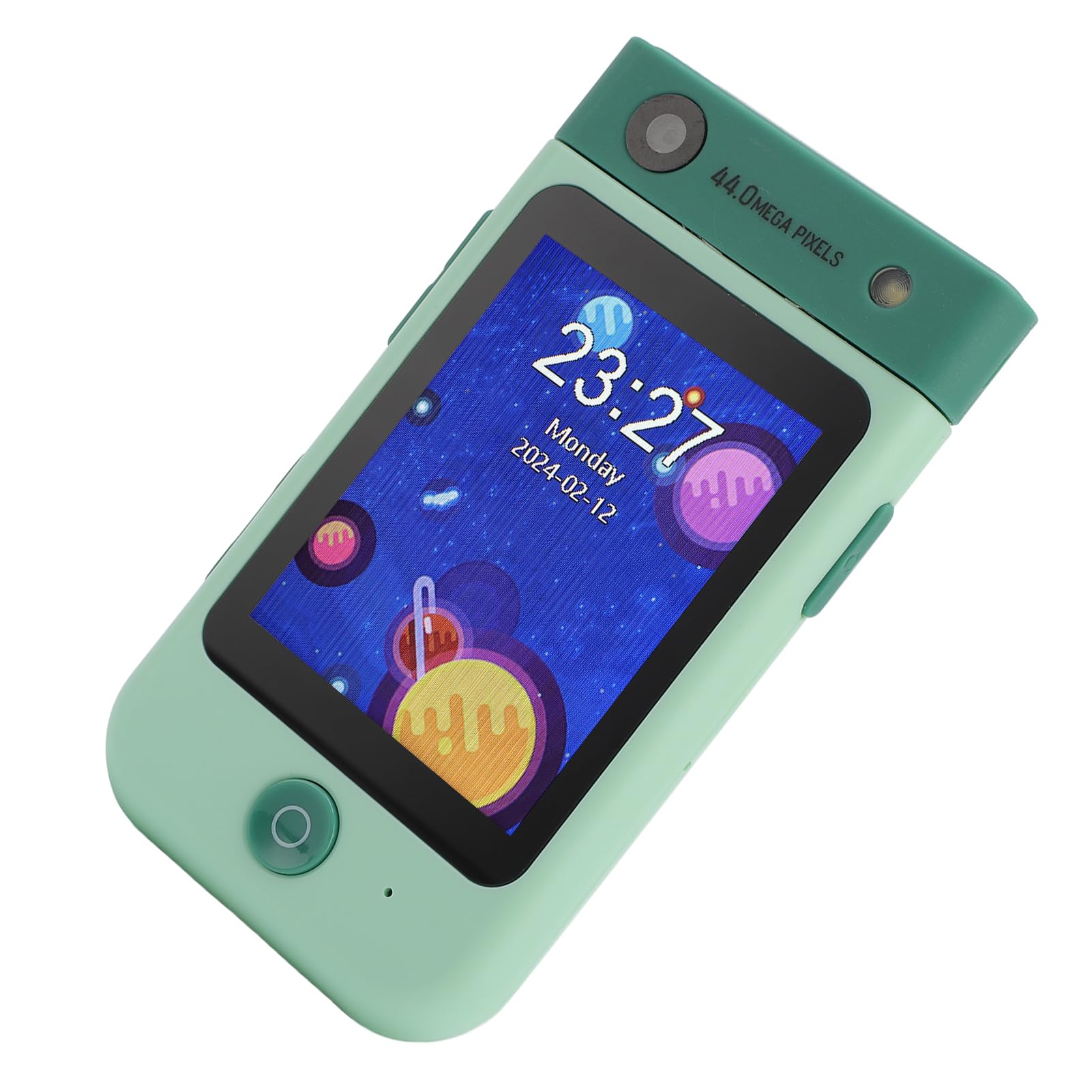 Cocoarm Giocattolo per Smartphone per Bambini Giocattolo per Telefono in ABS per Bambini con Touchscreen da 2,8 Pollici Fotocamera Flip 1080P Videogiochi Musicali per i più Piccoli Giochi per (verde